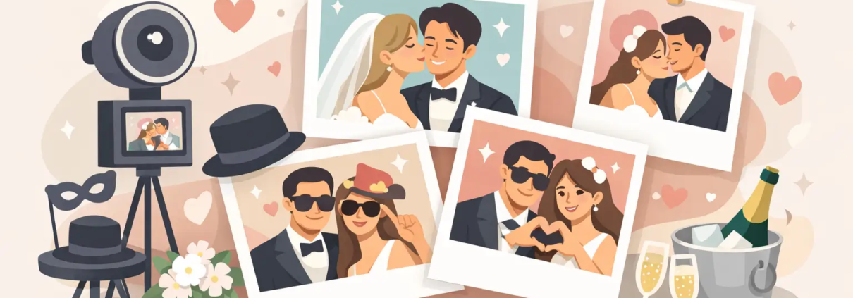 Custom Photo Booth Prints Wedding Ideas