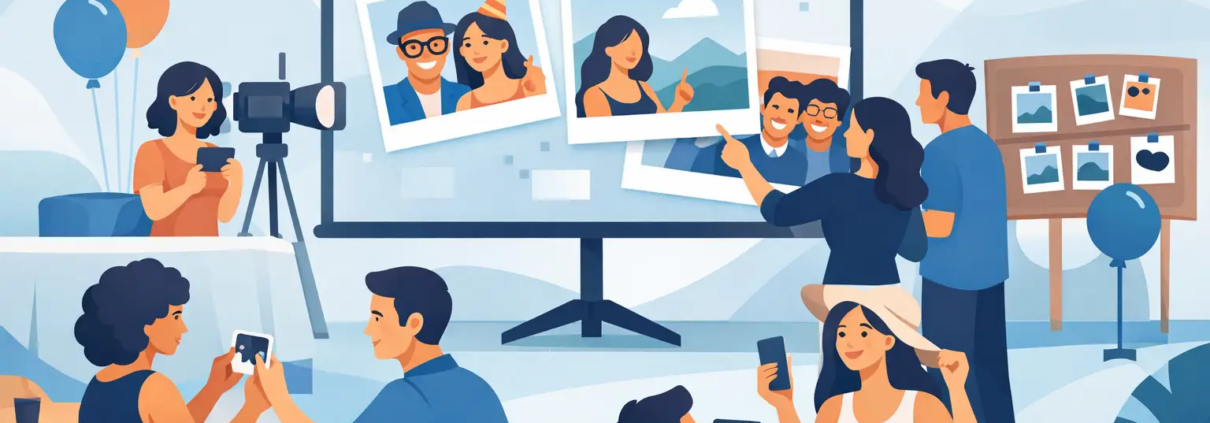 How to Entertain Guests With Photos at Events