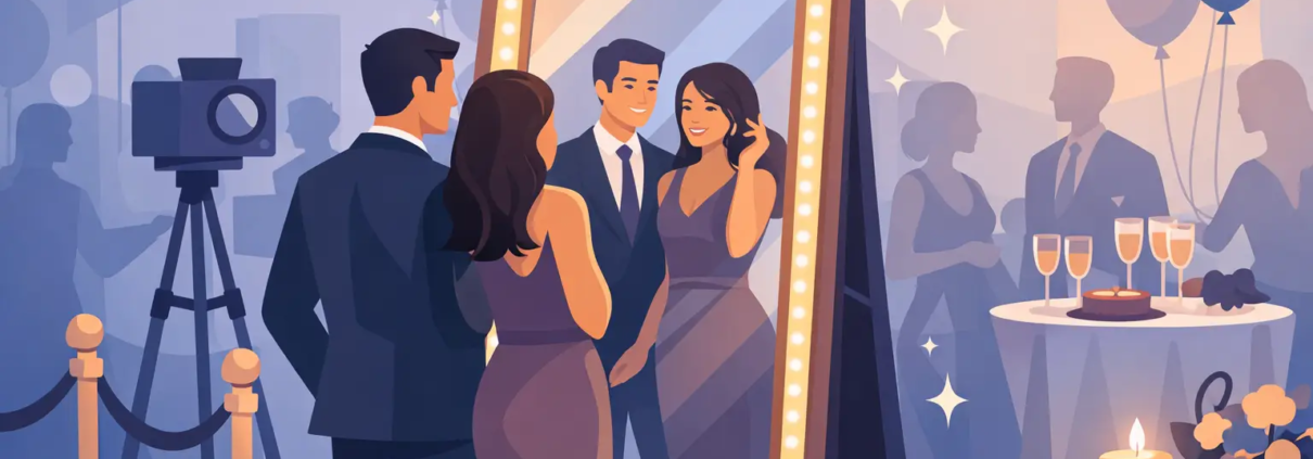 Mirror Hire for Events Guests Remember