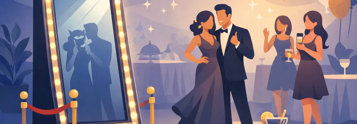 Mirror Photo Booth Rental for Events That Shine