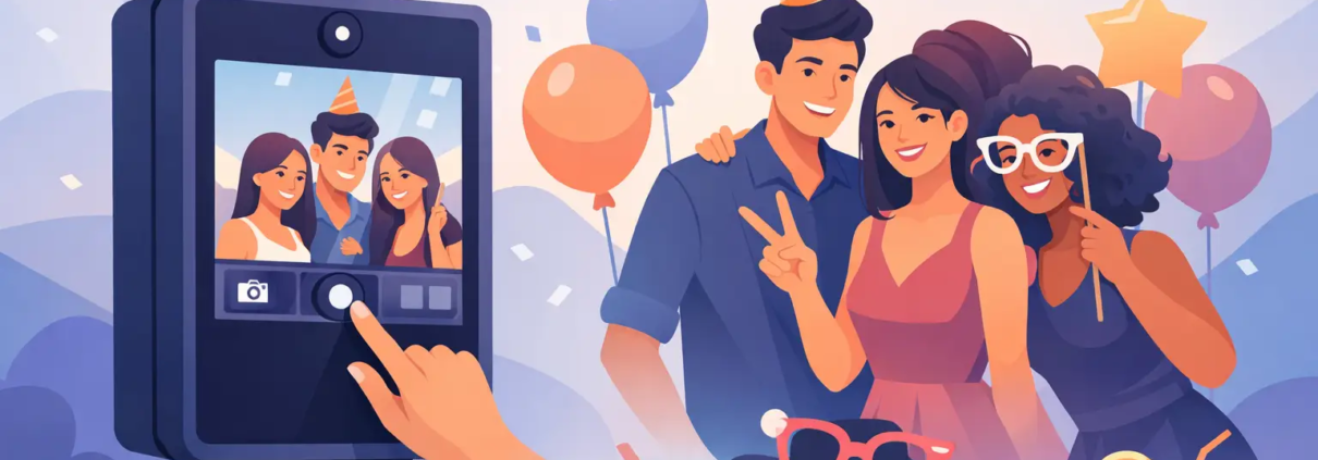 Touchscreen Photo Booth for Parties That Pops