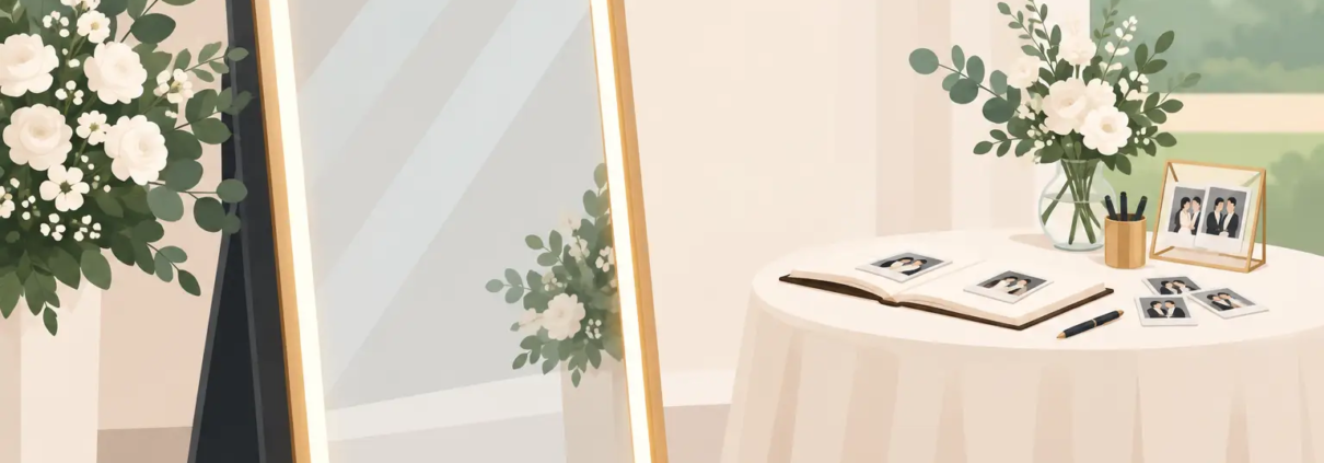Wedding Selfie Mirror Guestbook Example Ideas
